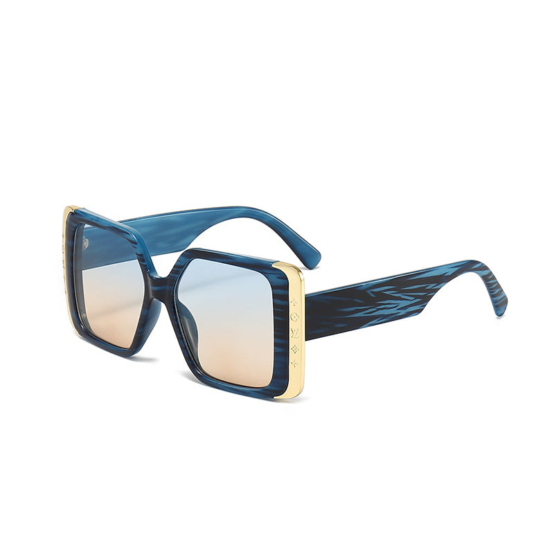 Wholesale PC Large Frame Gradient Film UV Protection Women Sunglasses